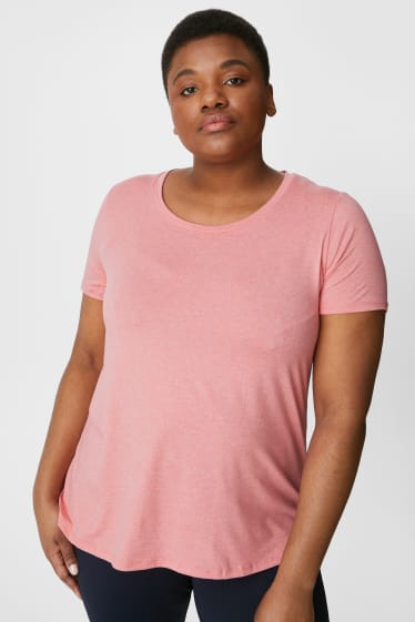 Donna - T-shirt tecnica - rosa melange