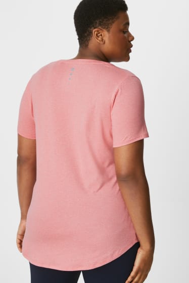 Femmes - T-shirt fonctionnel - rose pâle-chiné
