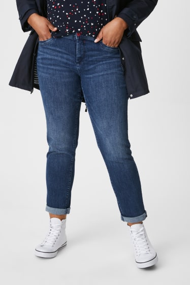 Dames - Slim jeans - biokatoen - jeansblauw