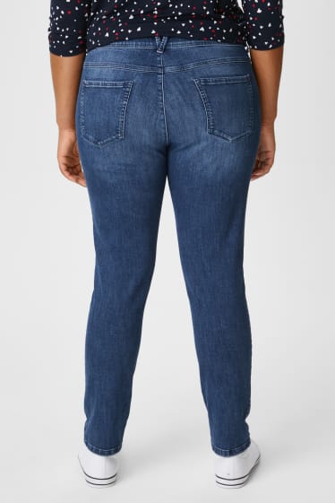 Women - Slim jeans - organic cotton - denim-blue
