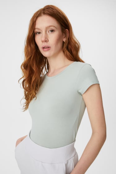 Dames - CLOCKHOUSE - T-shirt - mintgroen