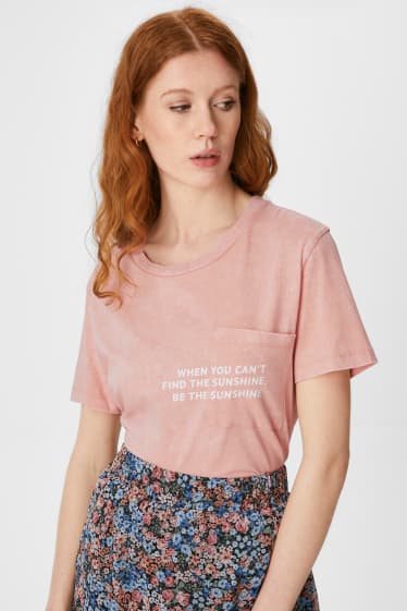 Kobiety - CLOCKHOUSE - T-shirt - morelowy