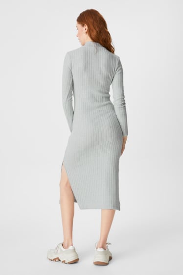 Women - CLOCKHOUSE - knitted dress - green