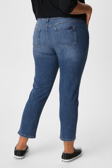 Women - Tapered jeans  - comfort stretch - denim-blue