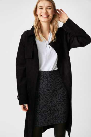 Women - Basic skirt - dark gray