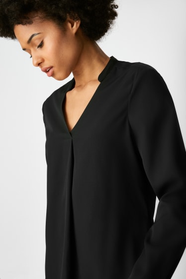 Damen - Bluse - schwarz