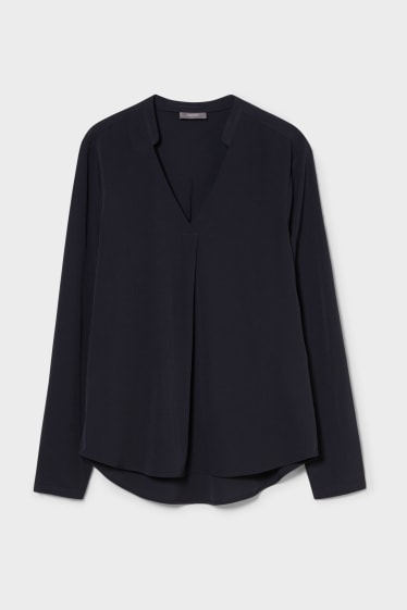 Women - Blouse - dark blue