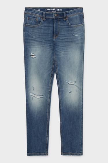 Nastolatki - CLOCKHOUSE - slim jeans - dżins-niebieski