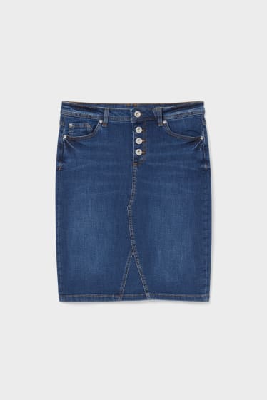 Damen - Jeansrock - jeans-blau