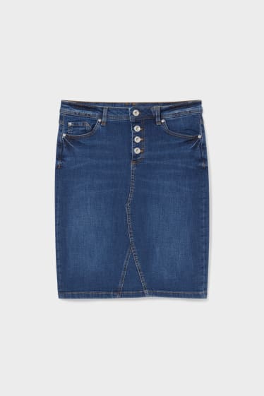 Women - Denim skirt - denim-blue