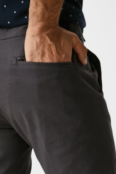 Hommes - Chino - regular fit - graphite