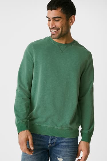 Heren - Sweatshirt - groen-mix