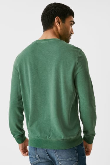 Heren - Sweatshirt - groen-mix