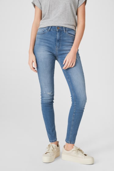 Dames - ONLY - skinny jeans - jeansblauw