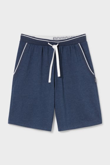 Men - Pyjama Shorts - dark blue