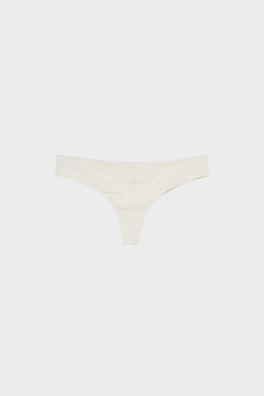 Femmes - String - blanc crème