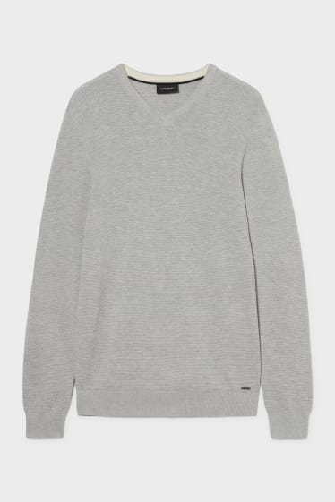 Men - Jumper - light gray-melange