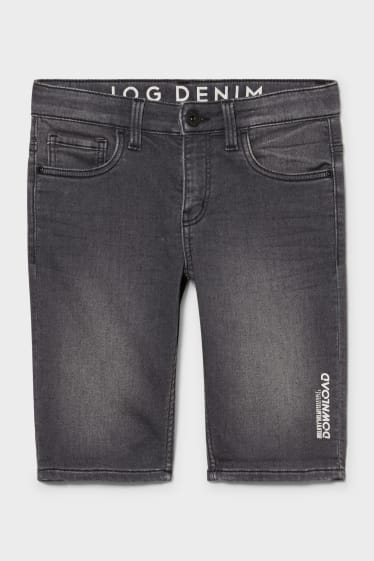 Niños - Bermuda vaquera - jog denim - vaqueros - gris