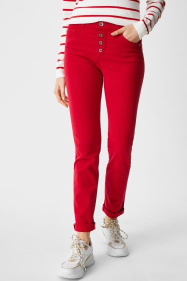 Femmes - Pantalon - rouge