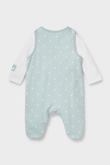 Babies - Romper Set  - 2 Piece - mint green