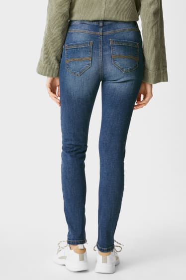 Dames - Skinny jeans - jeansblauw