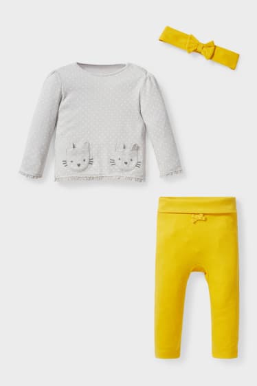 Babys - Baby-Outfit - 3 teilig - gelb