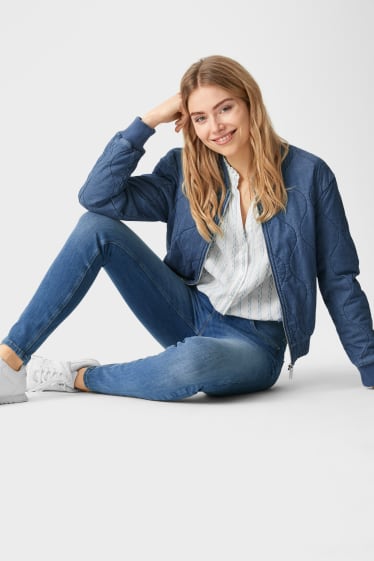 Dames - Skinny jeans - 4 Way Stretch - jeansblauw