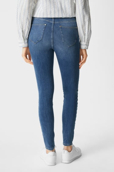 Dames - Skinny jeans - 4 Way Stretch - jeansblauw