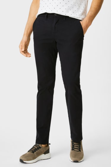 Hommes - Chino - slim fit - noir