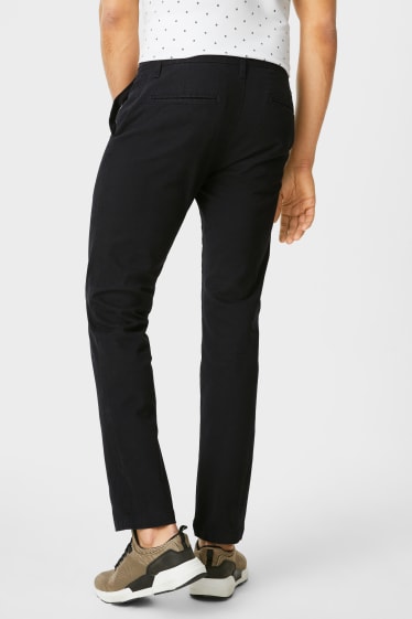 Hommes - Chino - slim fit - noir