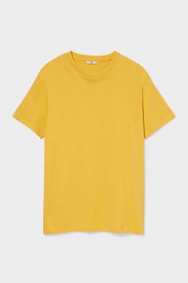 Mężczyźni - T-shirt - żółty
