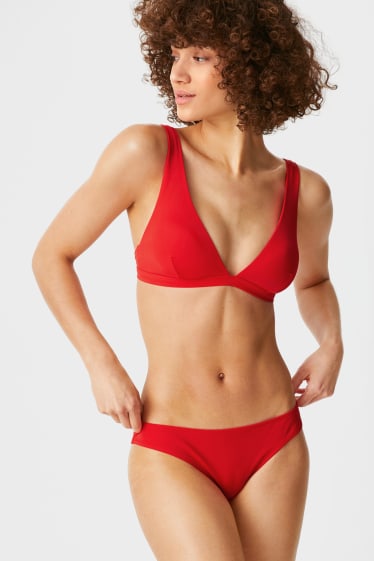 Women - Bikini bottoms - low-rise - red