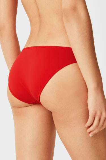 Women - Bikini bottoms - low-rise - red