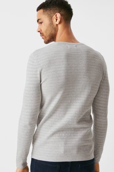 Men - Jumper - light gray-melange