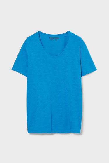 Uomo - CLOCKHOUSE - t-shirt - blu melange