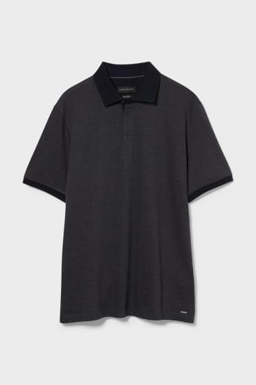 Hommes - Polo - gris anthracite