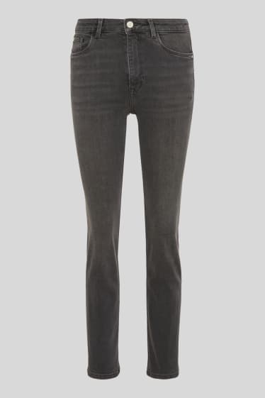 Mujer - Straight jeans - gris jaspeado