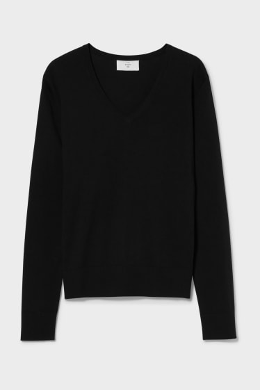 Women - Basic jumper - black