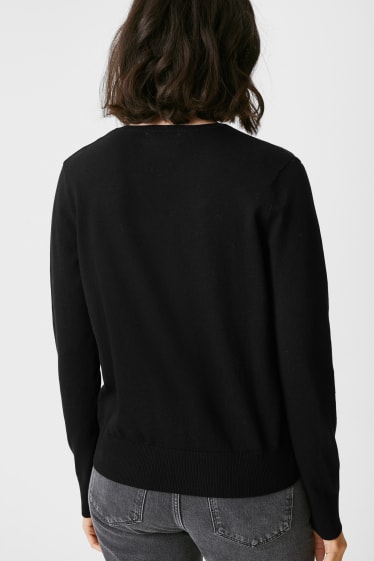 Women - Basic jumper - black