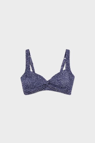 Women - Bikini Top - Padded - dark blue