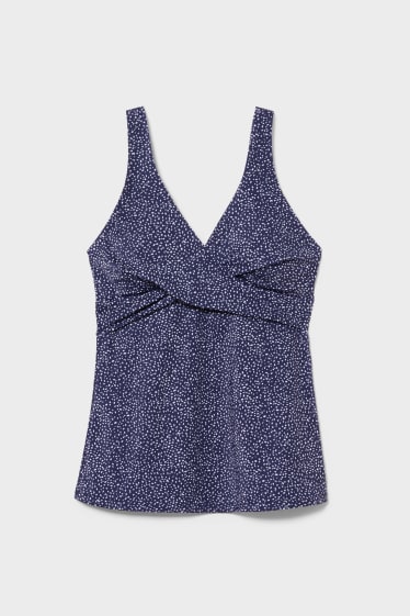 Femmes - Tankini - ampliforme - bleu foncé