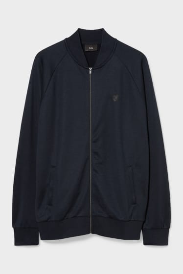 Men - Zip-Through Sweatshirt - dark blue