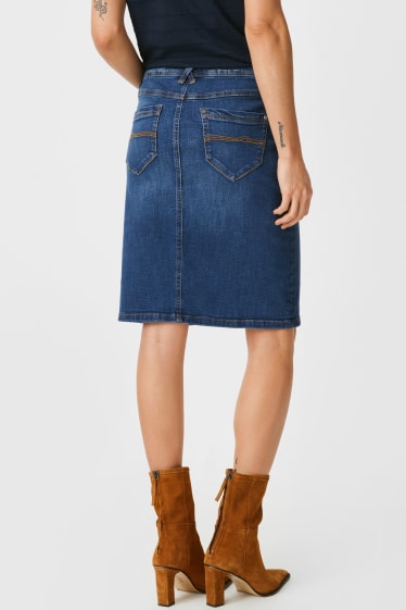 Women - Denim skirt - denim-blue