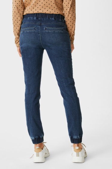 Kobiety - Skinny jeans - dżinsy w dresowym stylu - dżins-niebieski