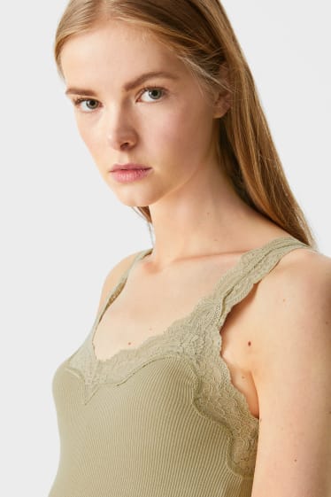 Mujer - CLOCKHOUSE - top - verde claro