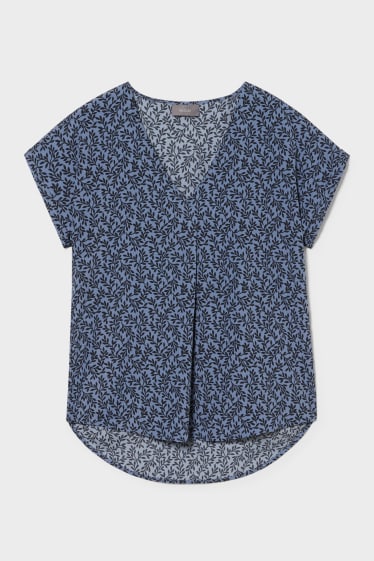 Damen - Bluse - blau