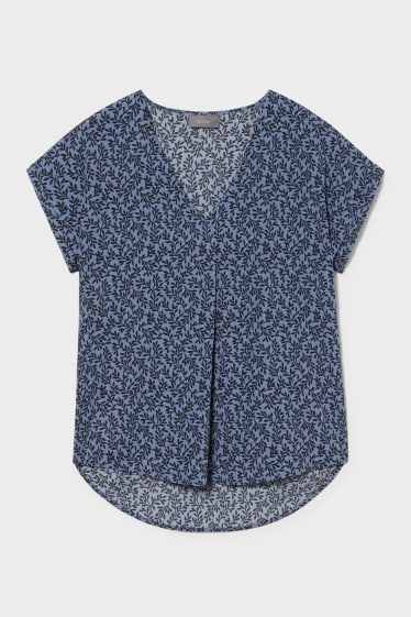 Dames - Blouse - blauw