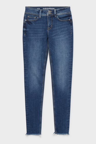 Dámské - CLOCKHOUSE - skinny jeans - tvarující džíny - džíny - modré