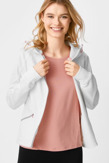 Women - Active zip-through sweatshirt - cremewhite
