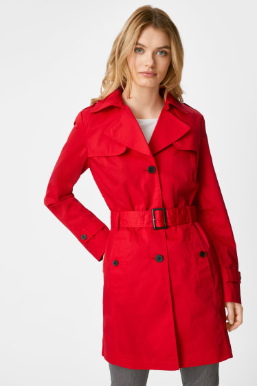 Dames - Trenchcoat - rood